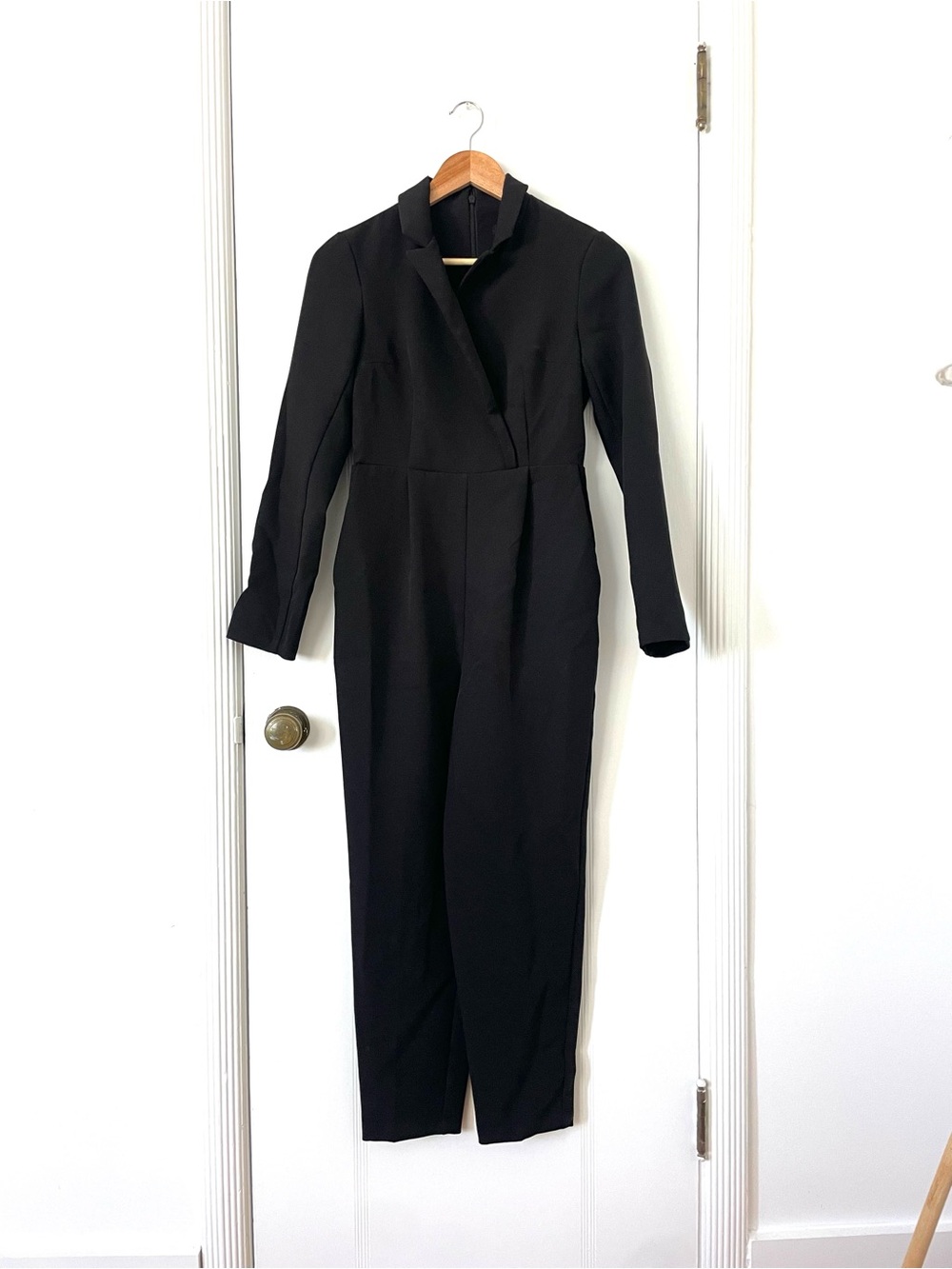 Express Black Long Sleeve Tailored Jumpsuit